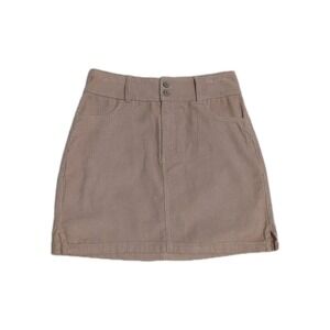 Hollister Corduroy ultra High Rise Skirt Junior 5 (Women 4) Beige academia y2k